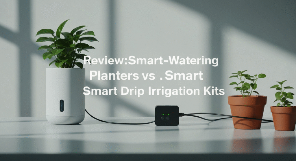 The Big Debate: Smart Self-Watering Planters vs. Smart Drip Irrigation Kits