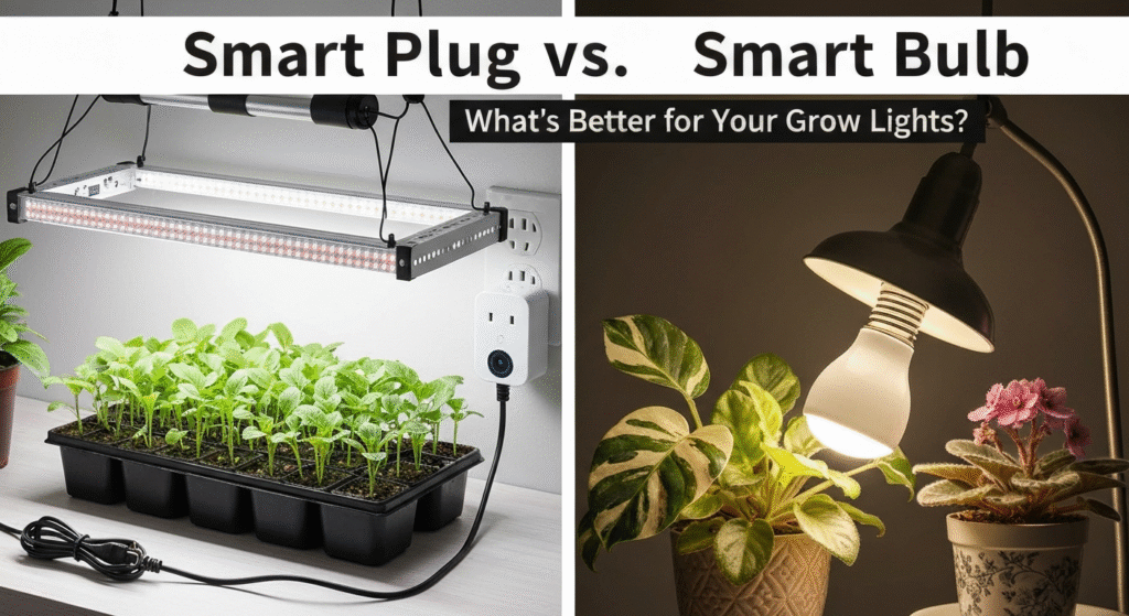 Smart Plug vs. Smart Bulb: What’s Better for Automating Grow Lights?
