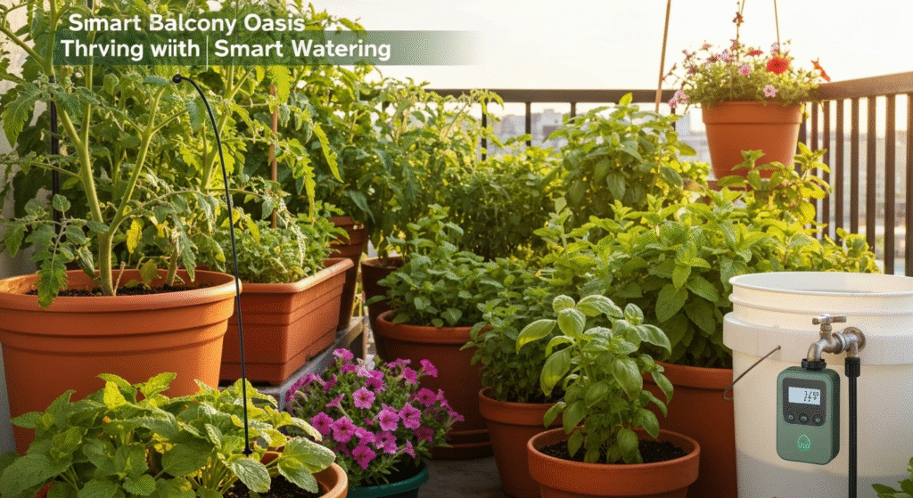 Smart Solutions for Balcony Gardening: Automated Watering for Containers
