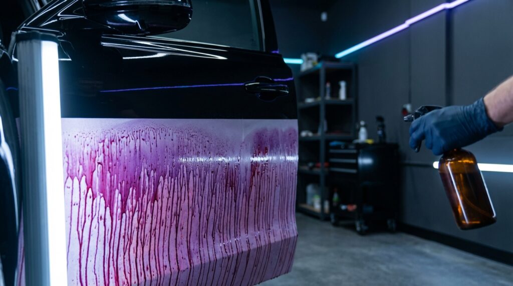 Why Your Wheel Cleaner Turns Purple: The Real Chemistry Behind Iron Decontamination
